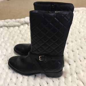 Talbots / Quilted Leather Boot